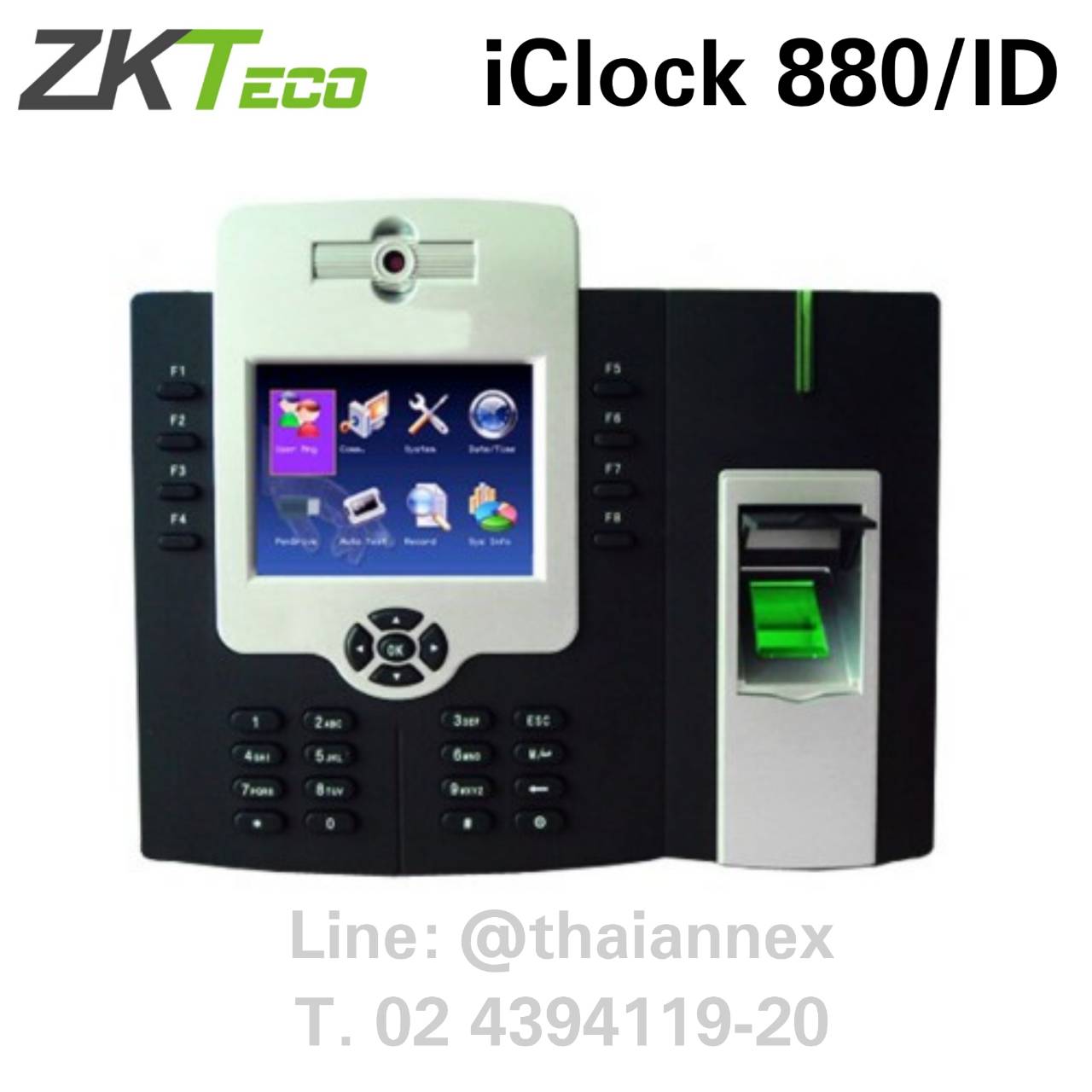 เครื่องสแกนลายนิ้วมือ ZK iClock880/ID (Access Control) เครื่องสแกนลายนิ้วมือ ZK iClock880/ID (Access Control)