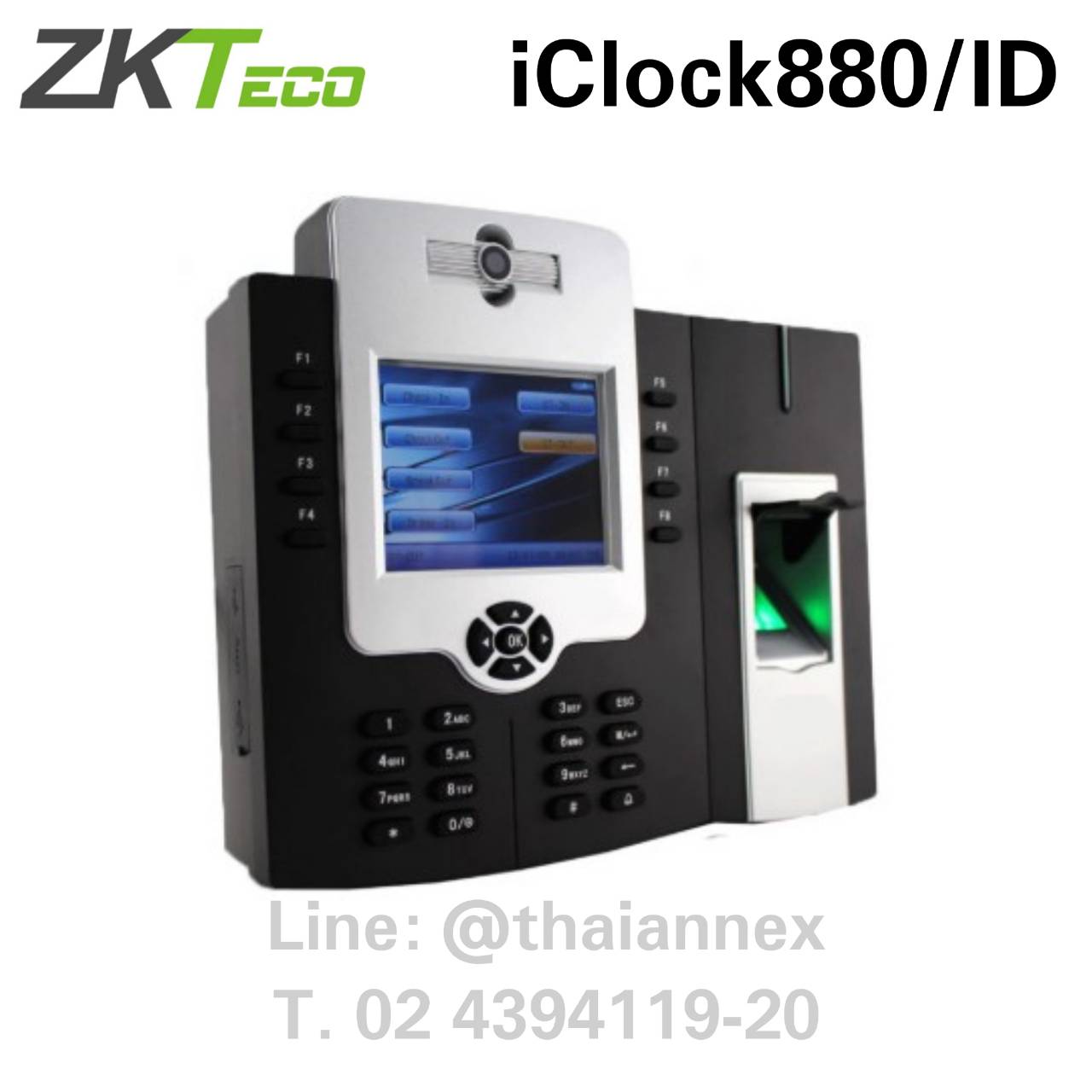 เครื่องสแกนลายนิ้วมือ ZK iClock880/ID (Access Control) เครื่องสแกนลายนิ้วมือ ZK iClock880/ID (Access Control)