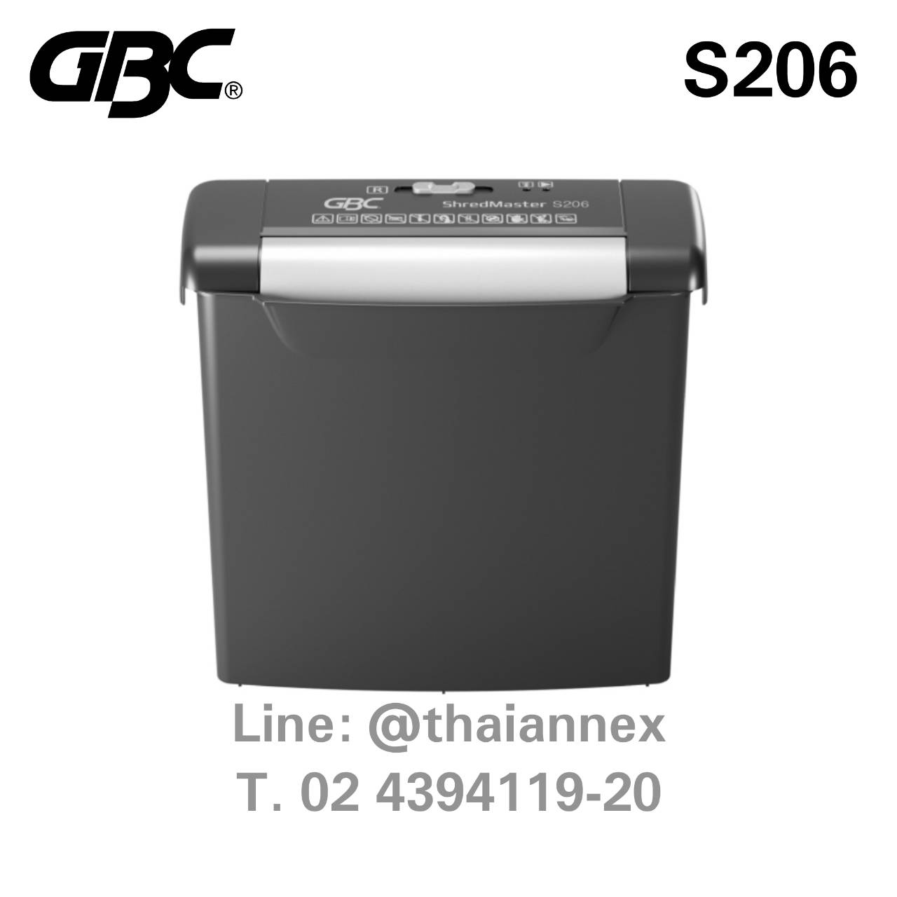 เครื่องทำลายเอกสาร GBC S206 เครื่องทำลายเอกสาร GBC S206