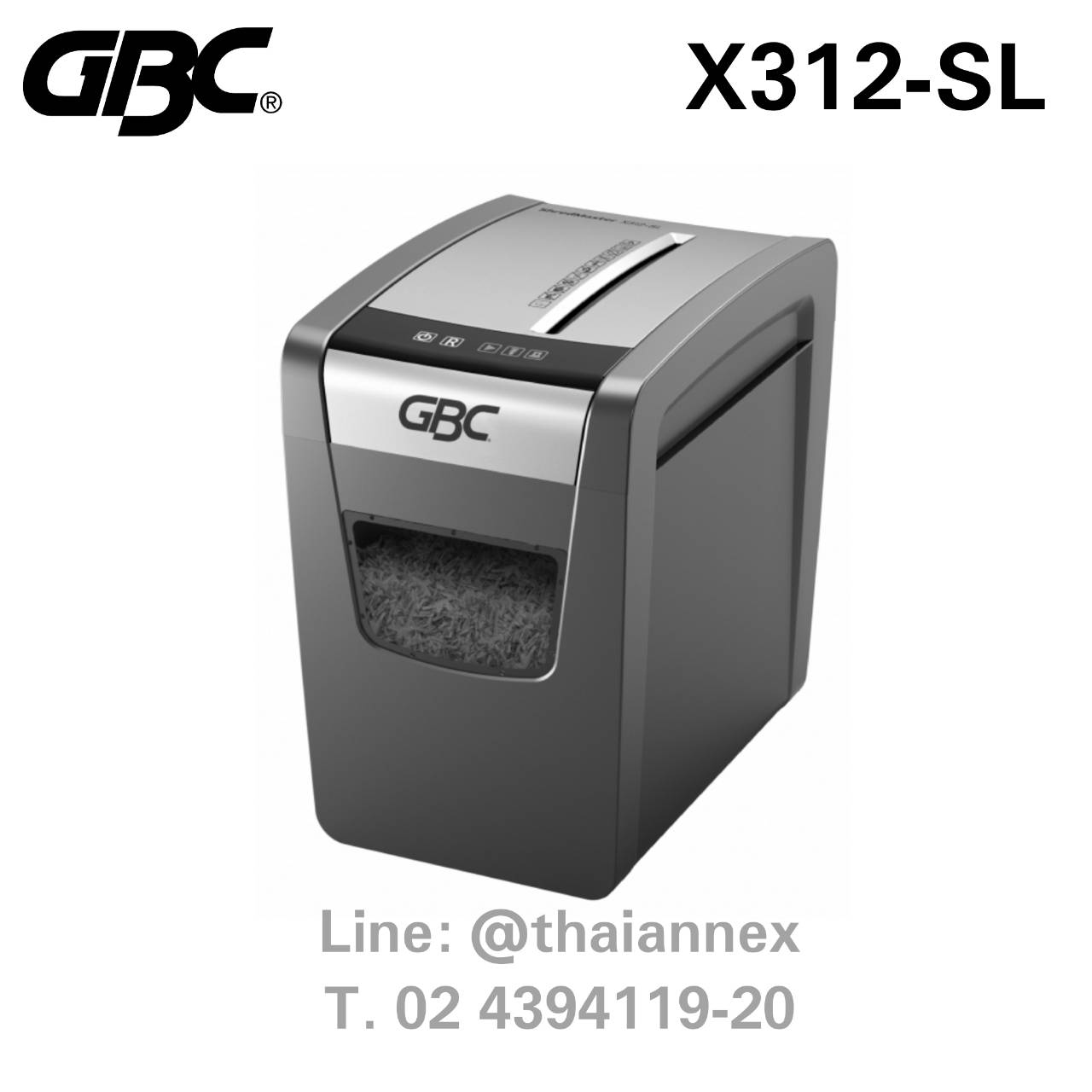 เครื่องทำลายเอกสาร GBC X312-SL เครื่องทำลายเอกสาร GBC X312-SL