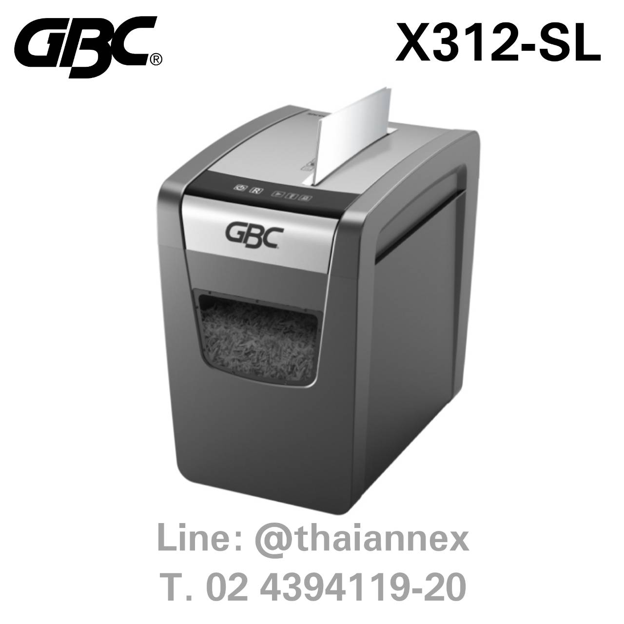 เครื่องทำลายเอกสาร GBC X312-SL เครื่องทำลายเอกสาร GBC X312-SL