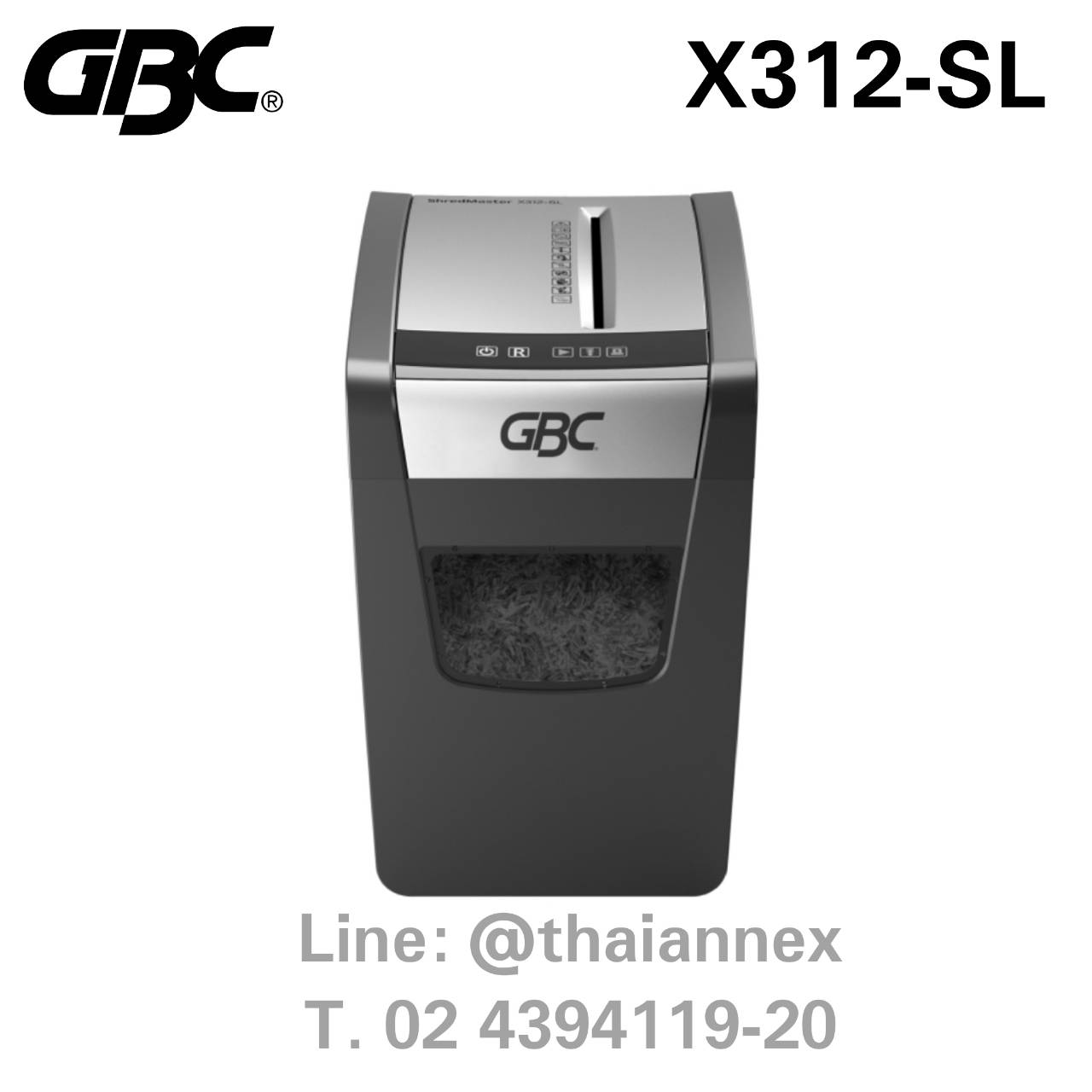 เครื่องทำลายเอกสาร GBC X312-SL เครื่องทำลายเอกสาร GBC X312-SL