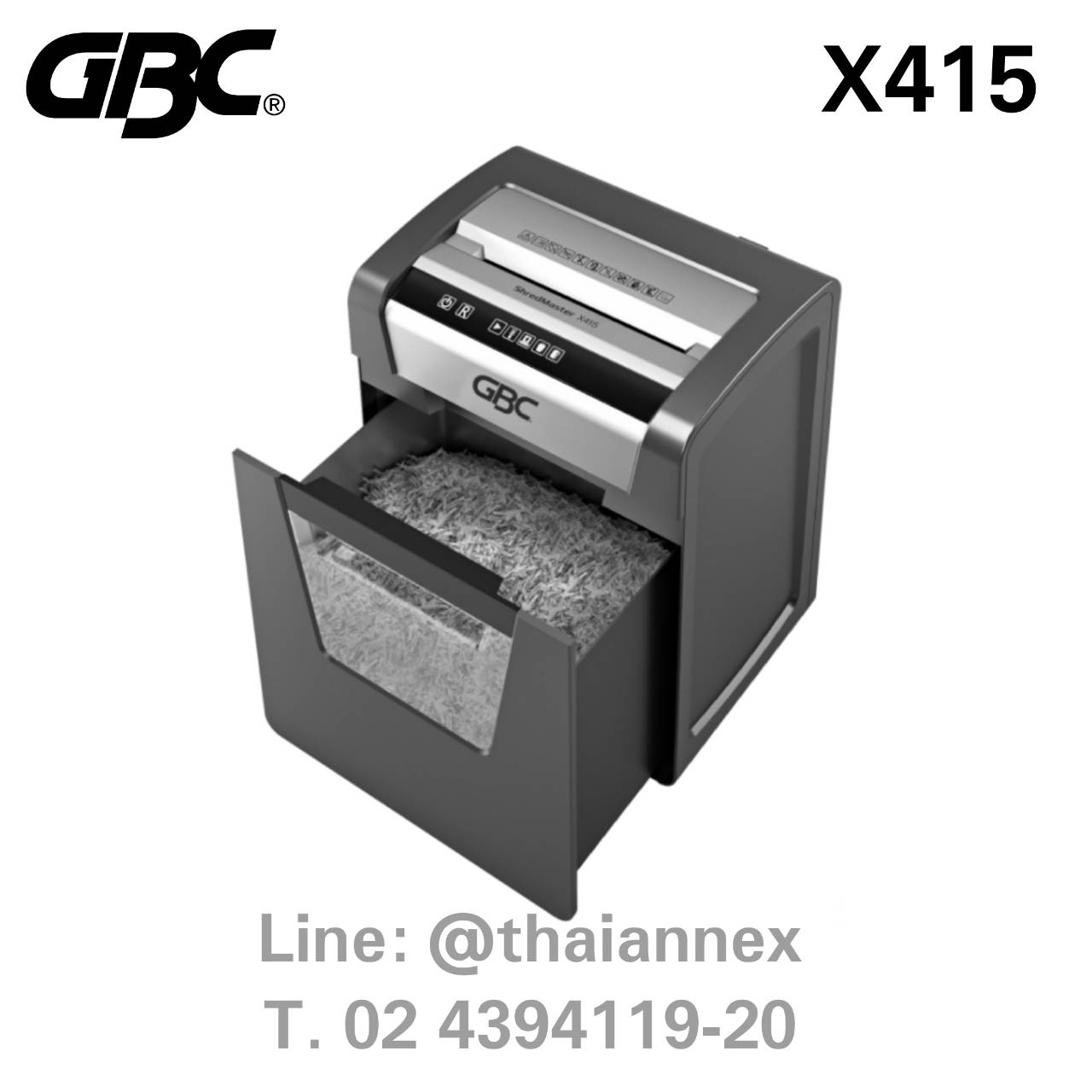เครื่องทำลายเอกสาร GBC X415 เครื่องทำลายเอกสาร GBC X415