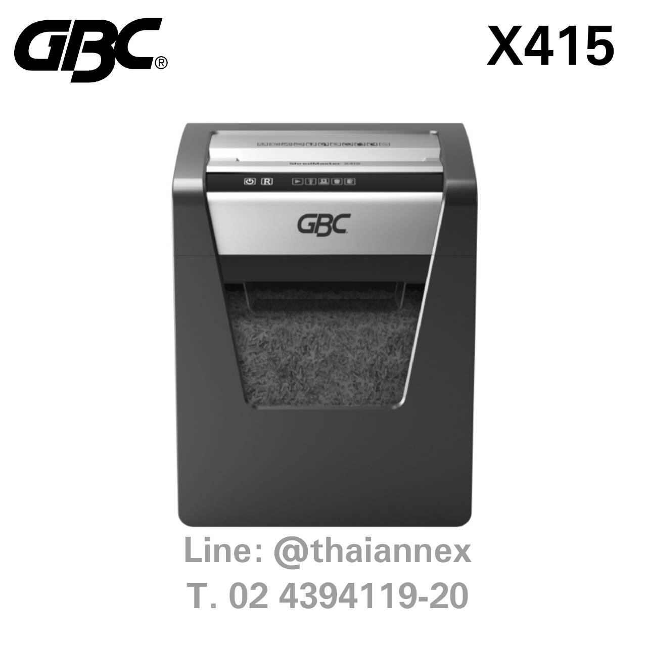 เครื่องทำลายเอกสาร GBC X415 เครื่องทำลายเอกสาร GBC X415