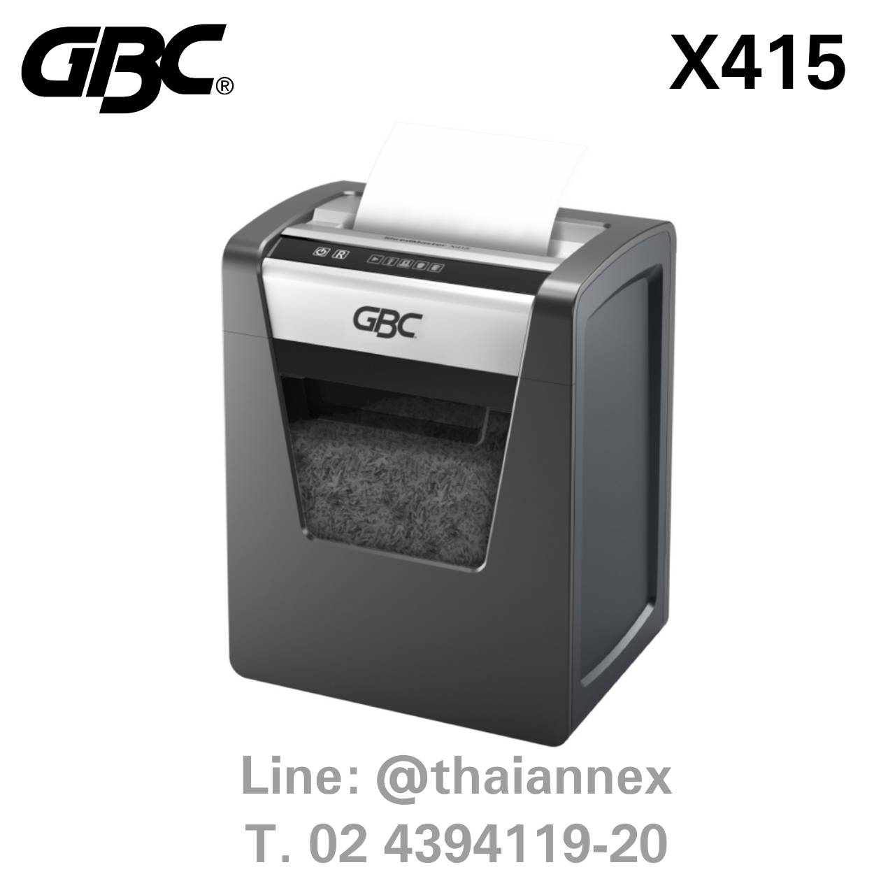 เครื่องทำลายเอกสาร GBC X415 เครื่องทำลายเอกสาร GBC X415