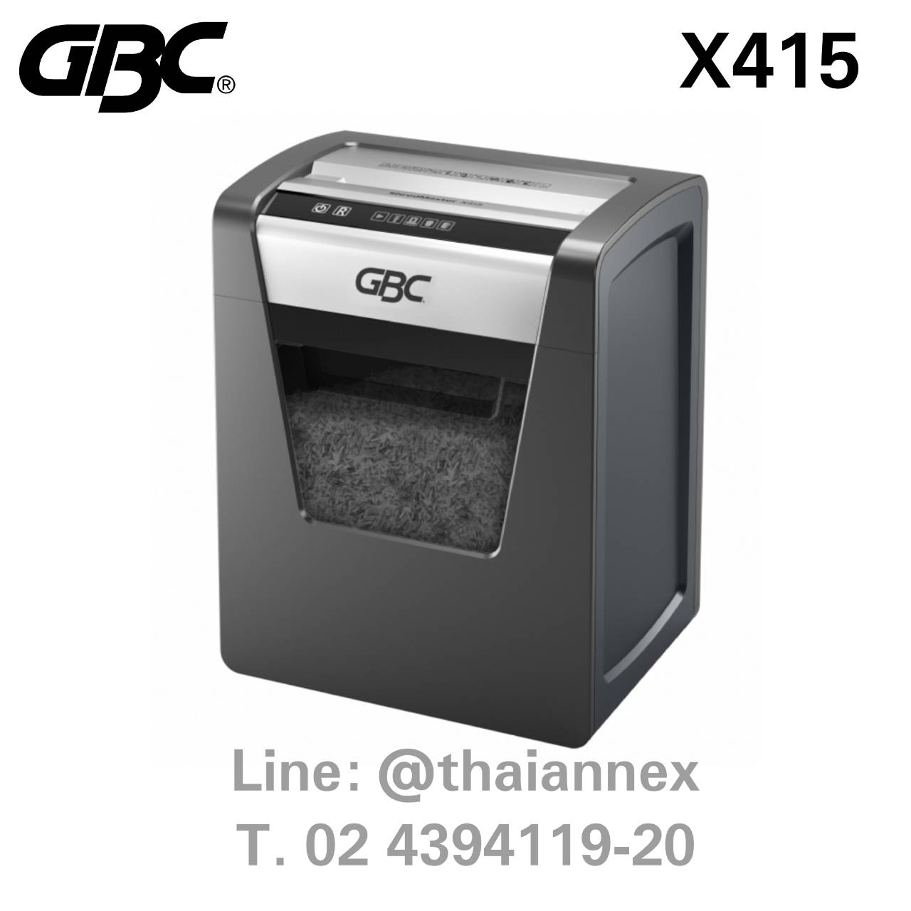 เครื่องทำลายเอกสาร GBC X415 เครื่องทำลายเอกสาร GBC X415