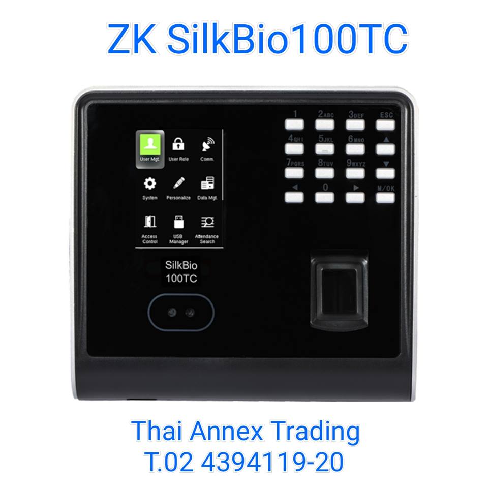 เครื่องสแกนใบหน้า ZK SILK Bio100TC เครื่องสแกนใบหน้า ZK SILK Bio100TC