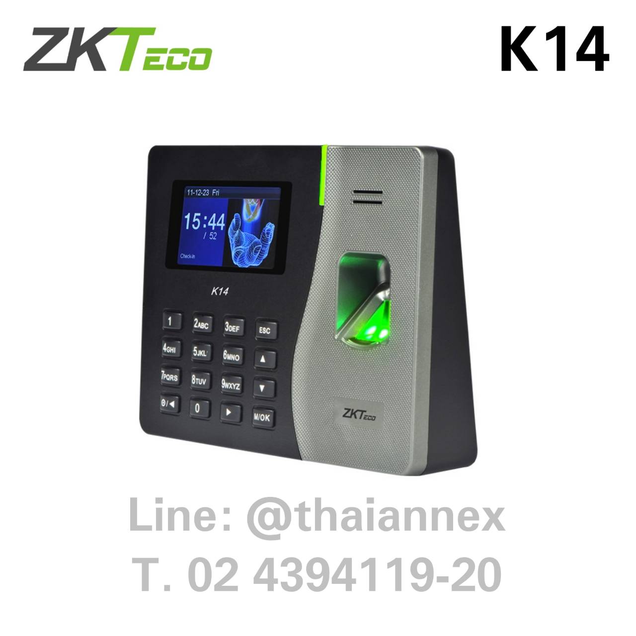 เครื่องสแกนลายนิ้วมือ ZK K14 เครื่องสแกนลายนิ้วมือ ZK K14