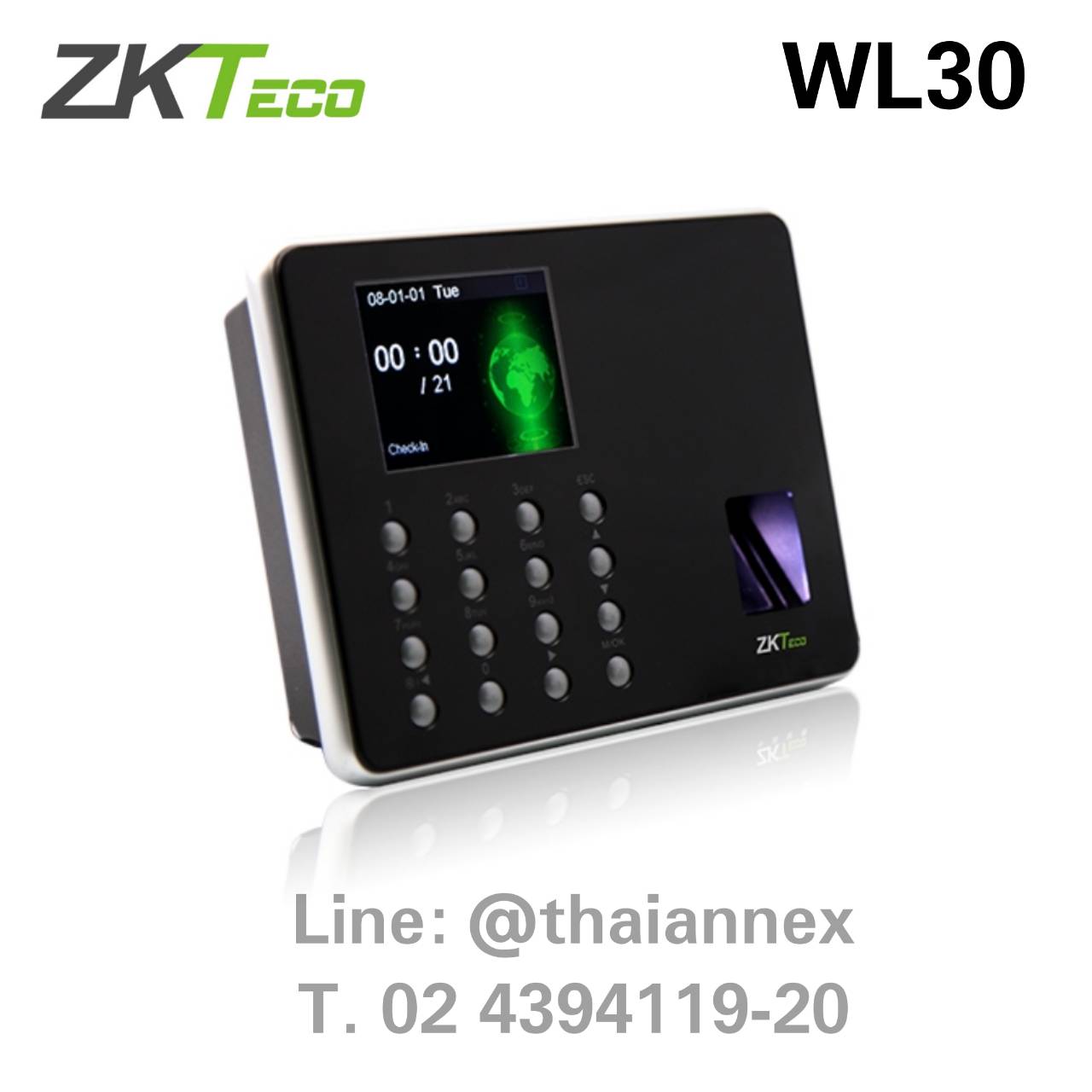 เครื่องสแกนลายนิ้วมือ ZK WL30 เครื่องสแกนลายนิ้วมือ ZK WL30