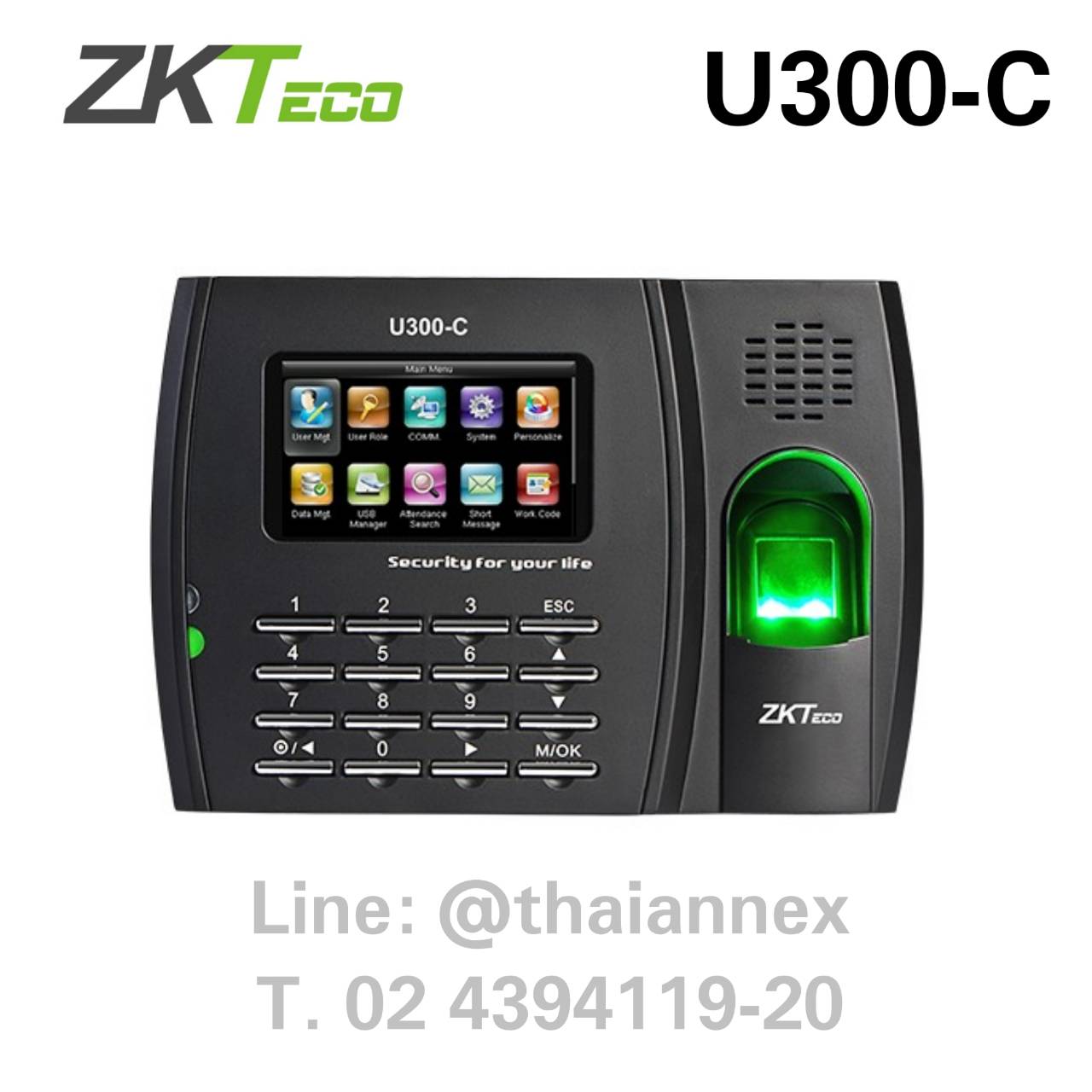 เครื่องสแกนลายนิ้วมือ ZK U300-C (K28)