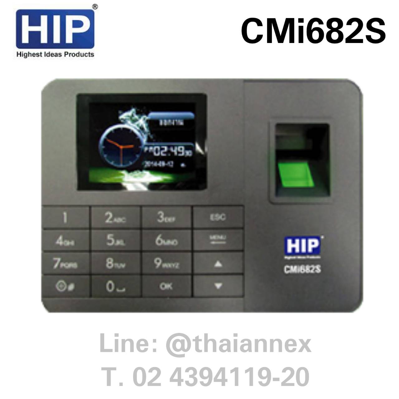 เครื่องสแกนลายนิ้วมือ HIP CMi682S