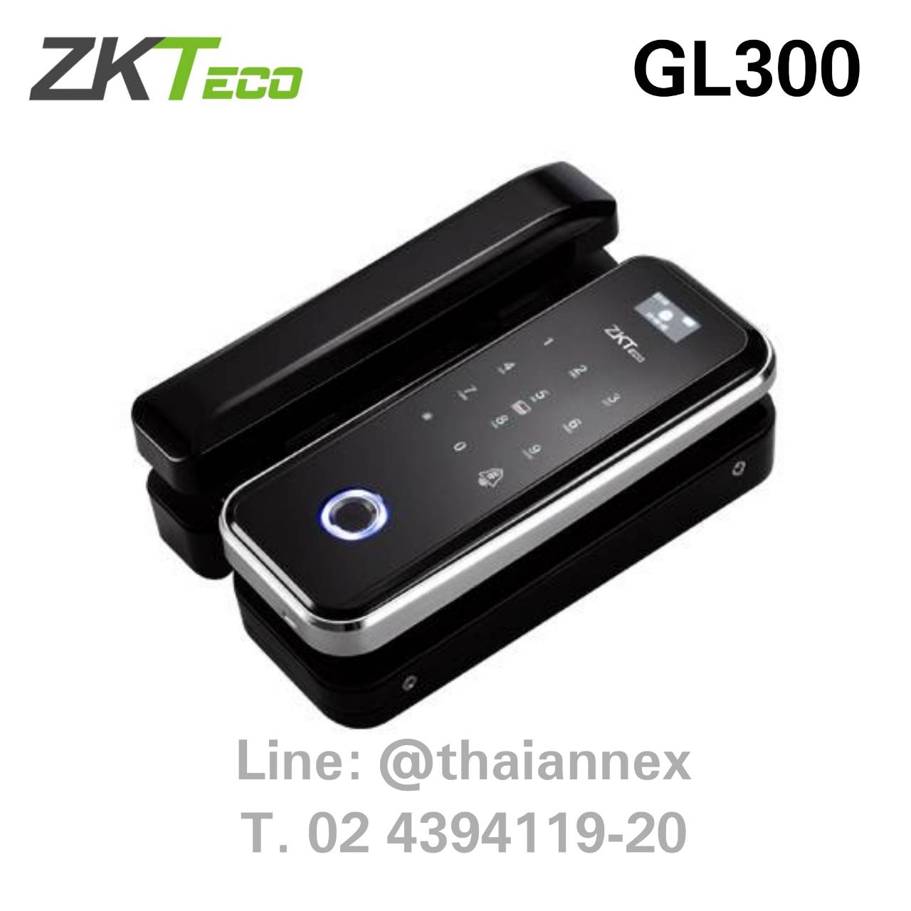 Digital Door Lock สำหรับประตูกระจก ZK GL300