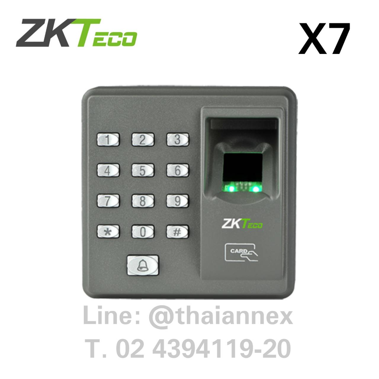 เครื่องสแกนลายนิ้วมือ ZK X7 (Access Control) เครื่องสแกนลายนิ้วมือ ZK X7 (Access Control)