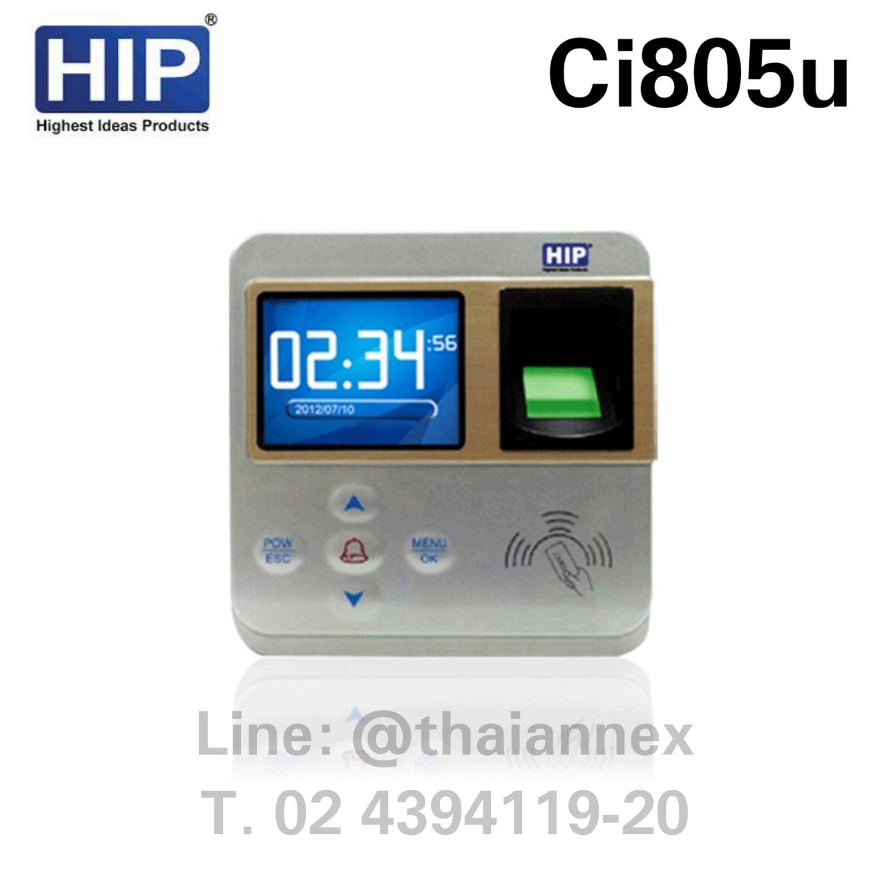 เครื่องสแกนลายนิ้วมือ HIP Ci805U (Access Control)