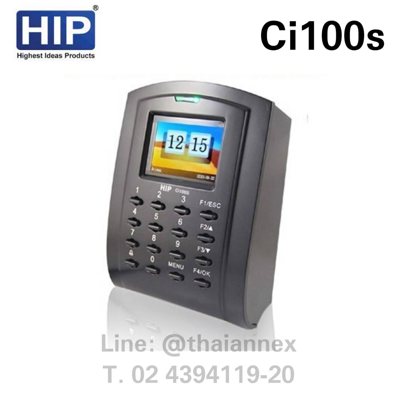 เครื่องทาบบัตร HIP Ci100S (ควบคุมประตูได้) เครื่องทาบบัตร HIP Ci100S (ควบคุมประตูได้)