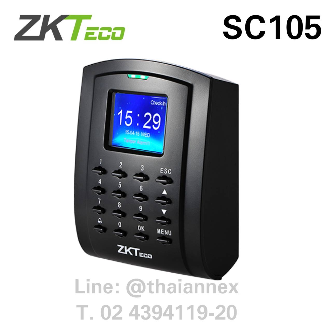เครื่องทาบบัตร ZK SC105 (Access Control) เครื่องทาบบัตร ZK SC105 (Access Control)
