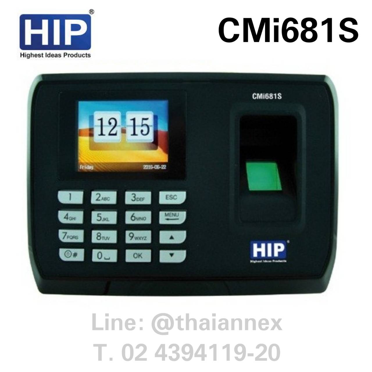เครื่องสแกนลายนิ้วมือ HIP CMi681S (Access Control) เครื่องสแกนลายนิ้วมือ HIP CMi681S (Access Control)