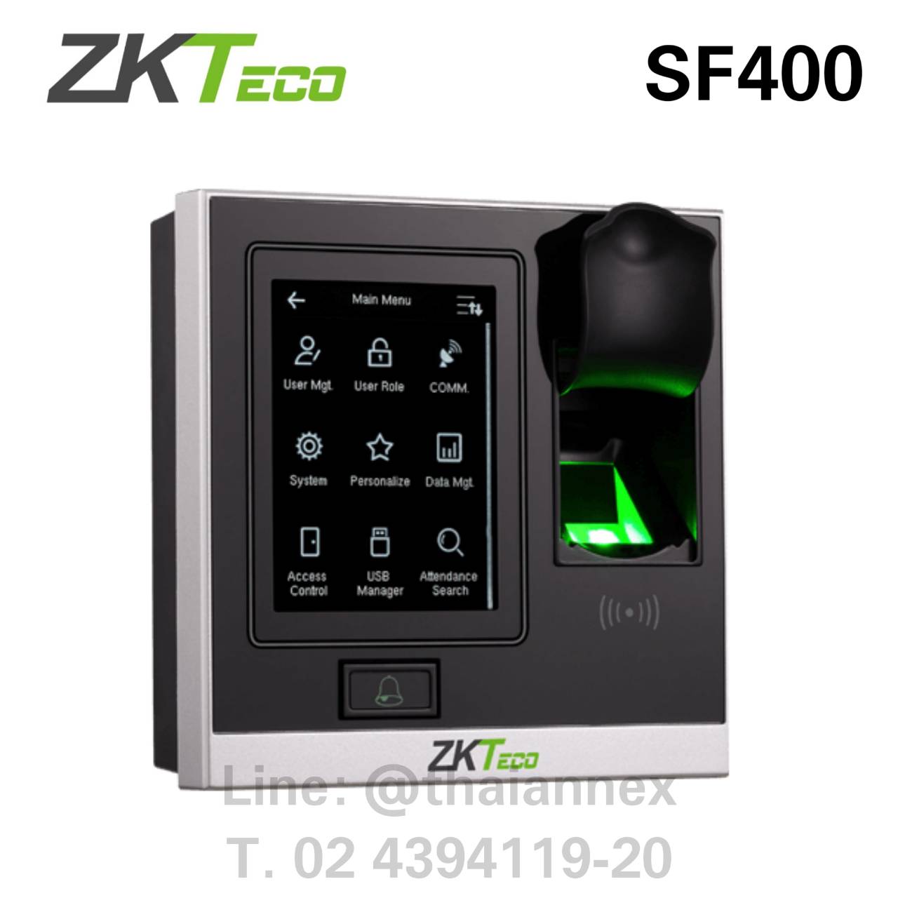 เครื่องสแกนลายนิ้วมือ ZK SF400 (Access Control) เครื่องสแกนลายนิ้วมือ ZK SF400 (Access Control)