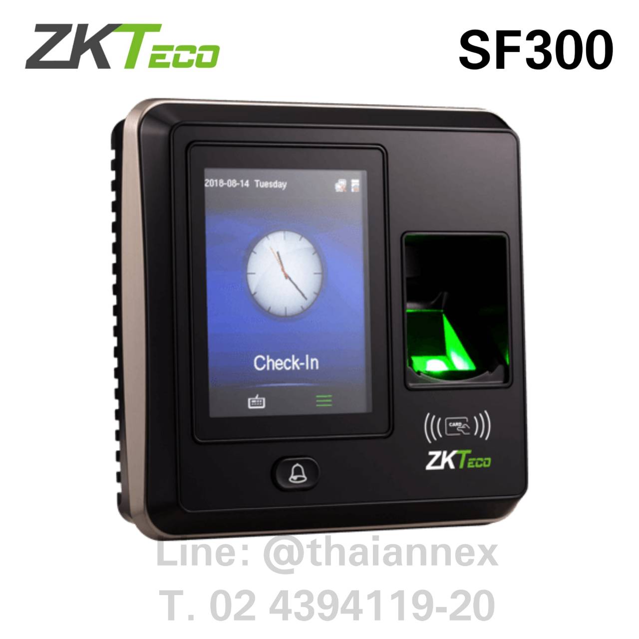 เครื่องสแกนลายนิ้วมือ ZK SF300 Touch Screen เครื่องสแกนลายนิ้วมือ ZK SF300 Touch Screen