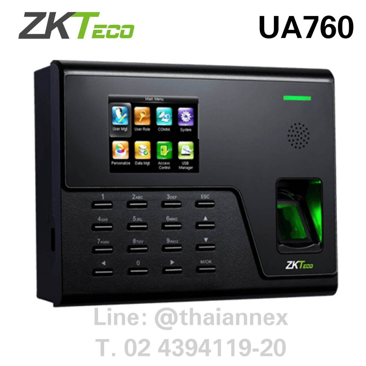 เครื่องสแกนลายนิ้วมือ ZK UA760 เครื่องสแกนลายนิ้วมือ ZK UA760