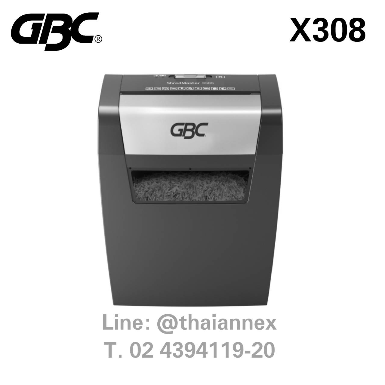 เครื่องทำลายเอกสาร GBC X308 เครื่องทำลายเอกสาร GBC X308