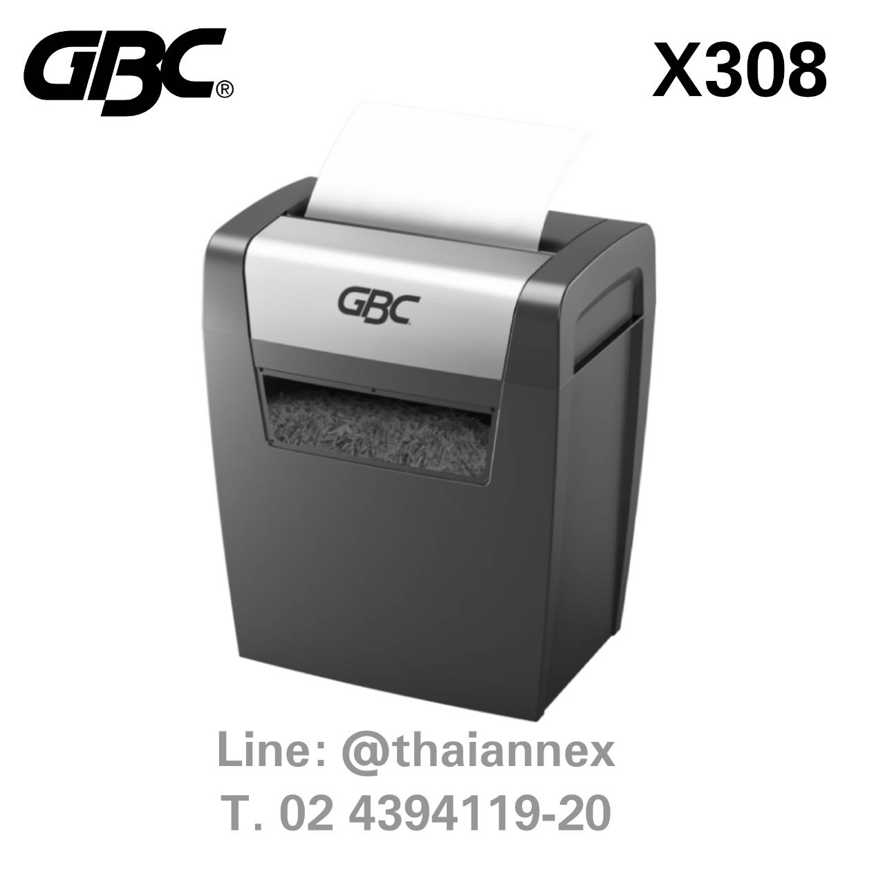เครื่องทำลายเอกสาร GBC X308 เครื่องทำลายเอกสาร GBC X308