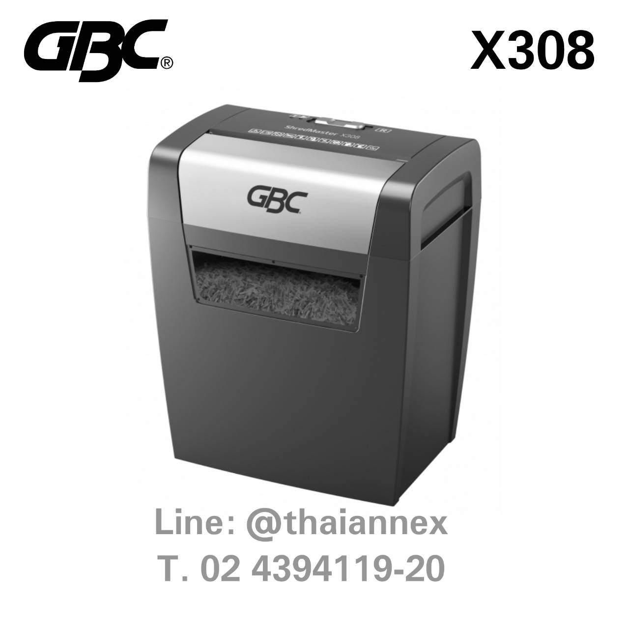 เครื่องทำลายเอกสาร GBC X308 เครื่องทำลายเอกสาร GBC X308