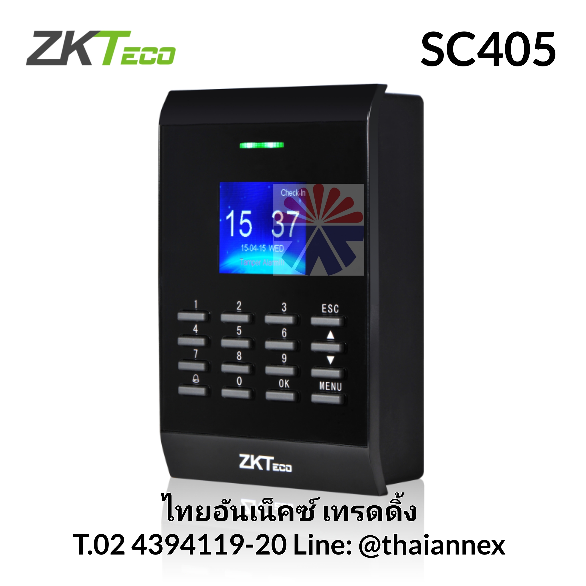 เครื่องทาบบัตร ZK SC405 (Access Control) เครื่องทาบบัตร ZK SC405 (Access Control)