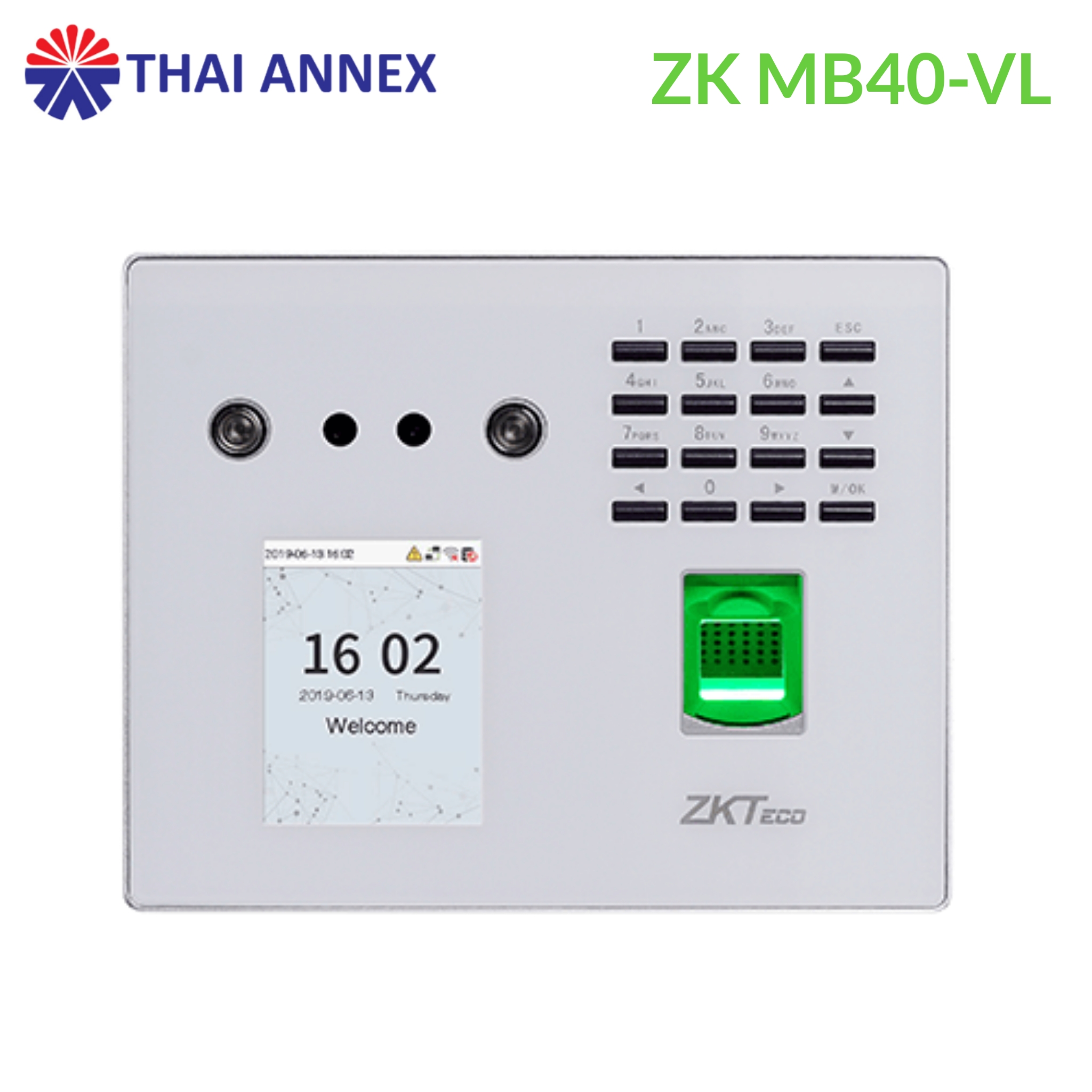 เครื่องสแกนใบหน้า ZK MB40-VL