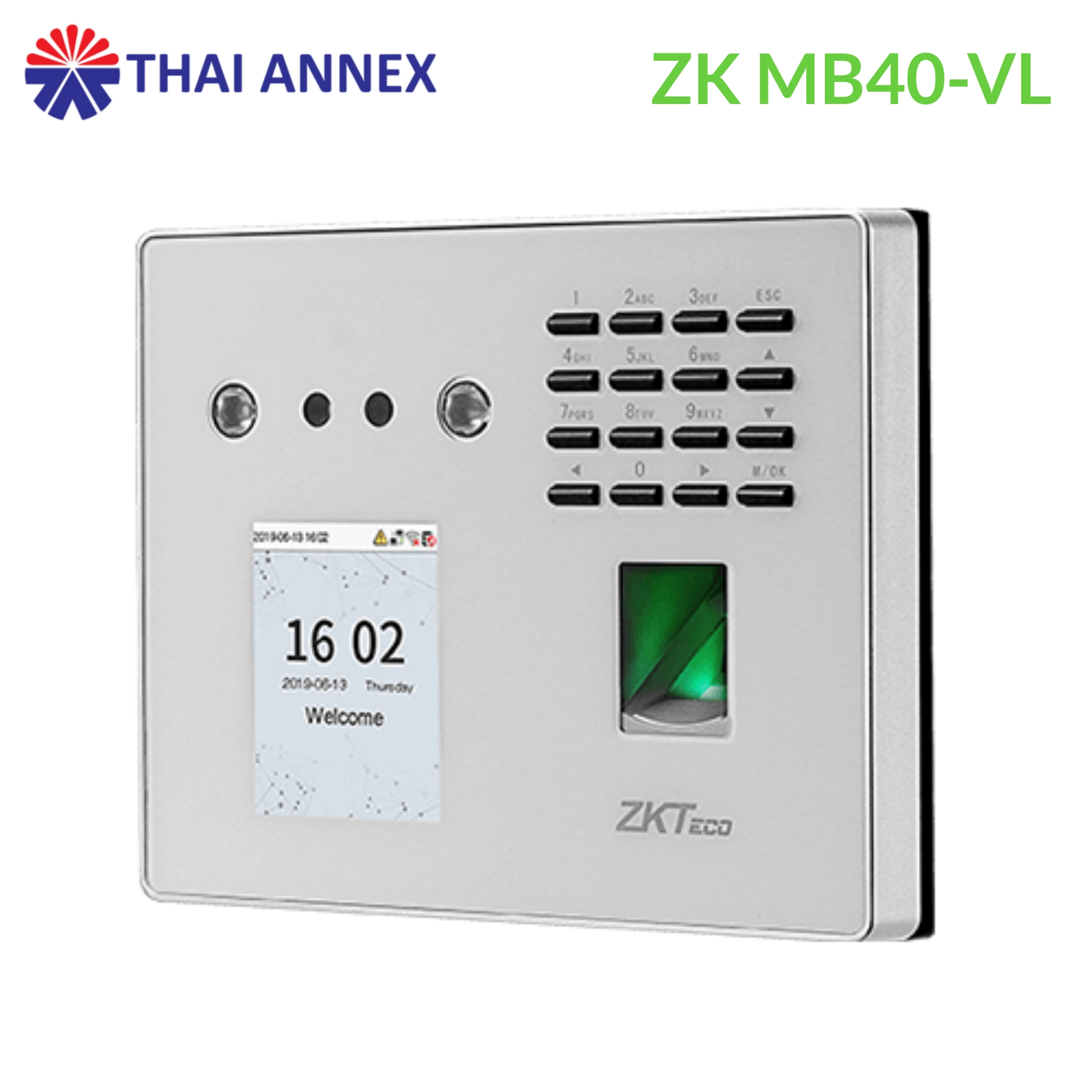 เครื่องสแกนใบหน้า ZK MB40-VL เครื่องสแกนใบหน้า ZK MB40-VL