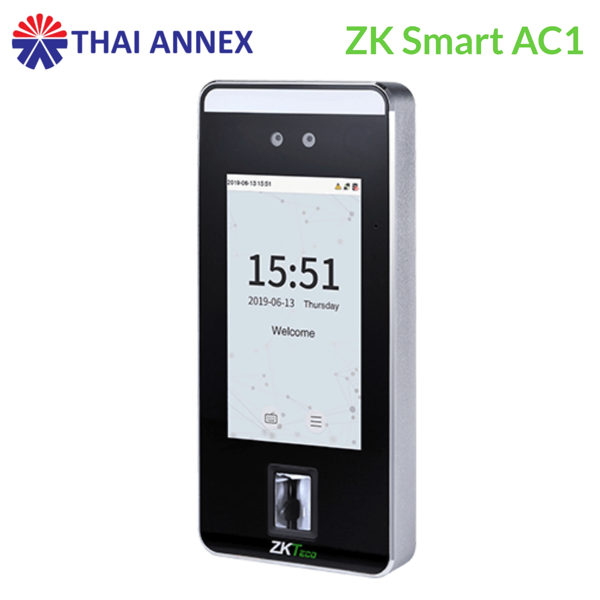เครื่องสแกนใบหน้า ZK Smart AC1 (Access Control) เครื่องสแกนใบหน้า ZK Smart AC1 (Access Control)