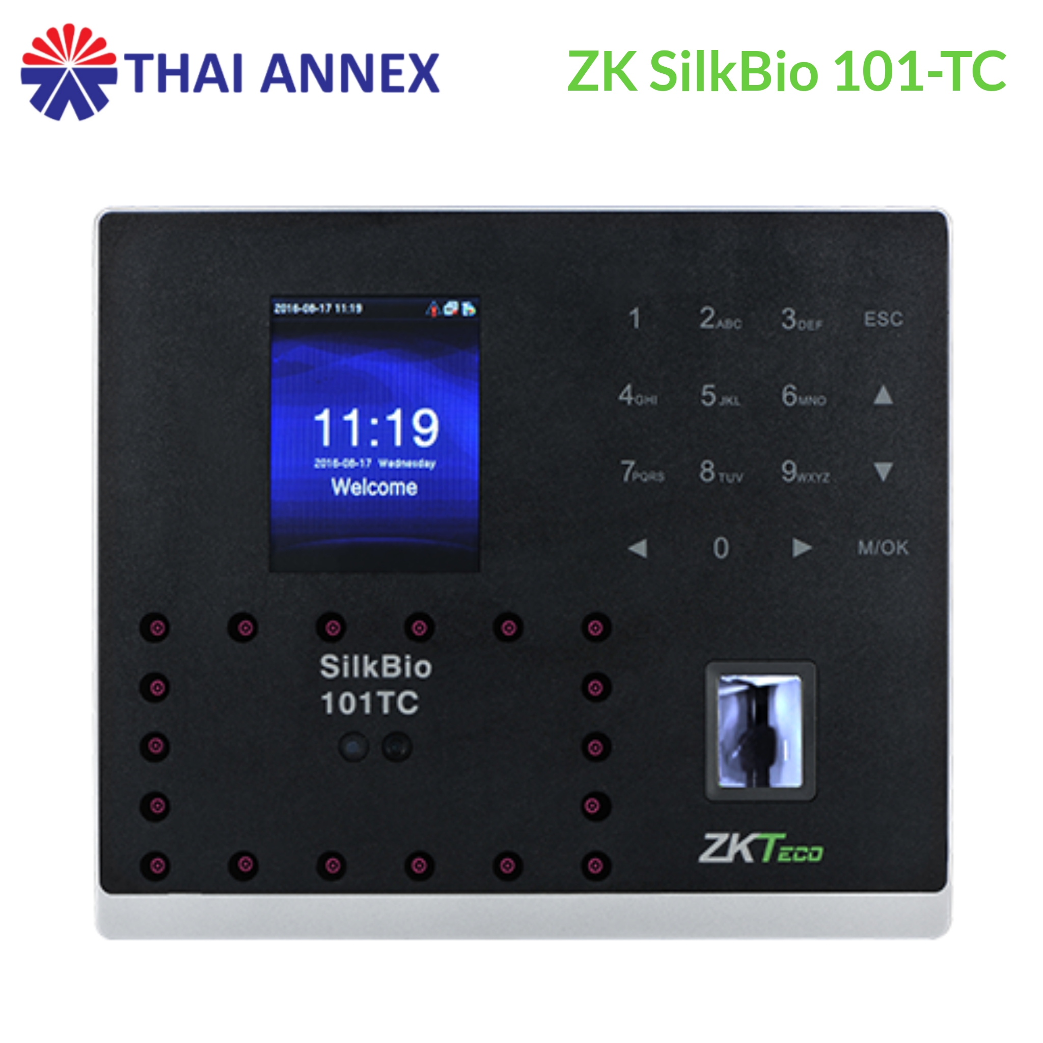 เครื่องสแกนใบหน้า ZK SilkBio101-TC เครื่องสแกนใบหน้า ZK SilkBio101-TC