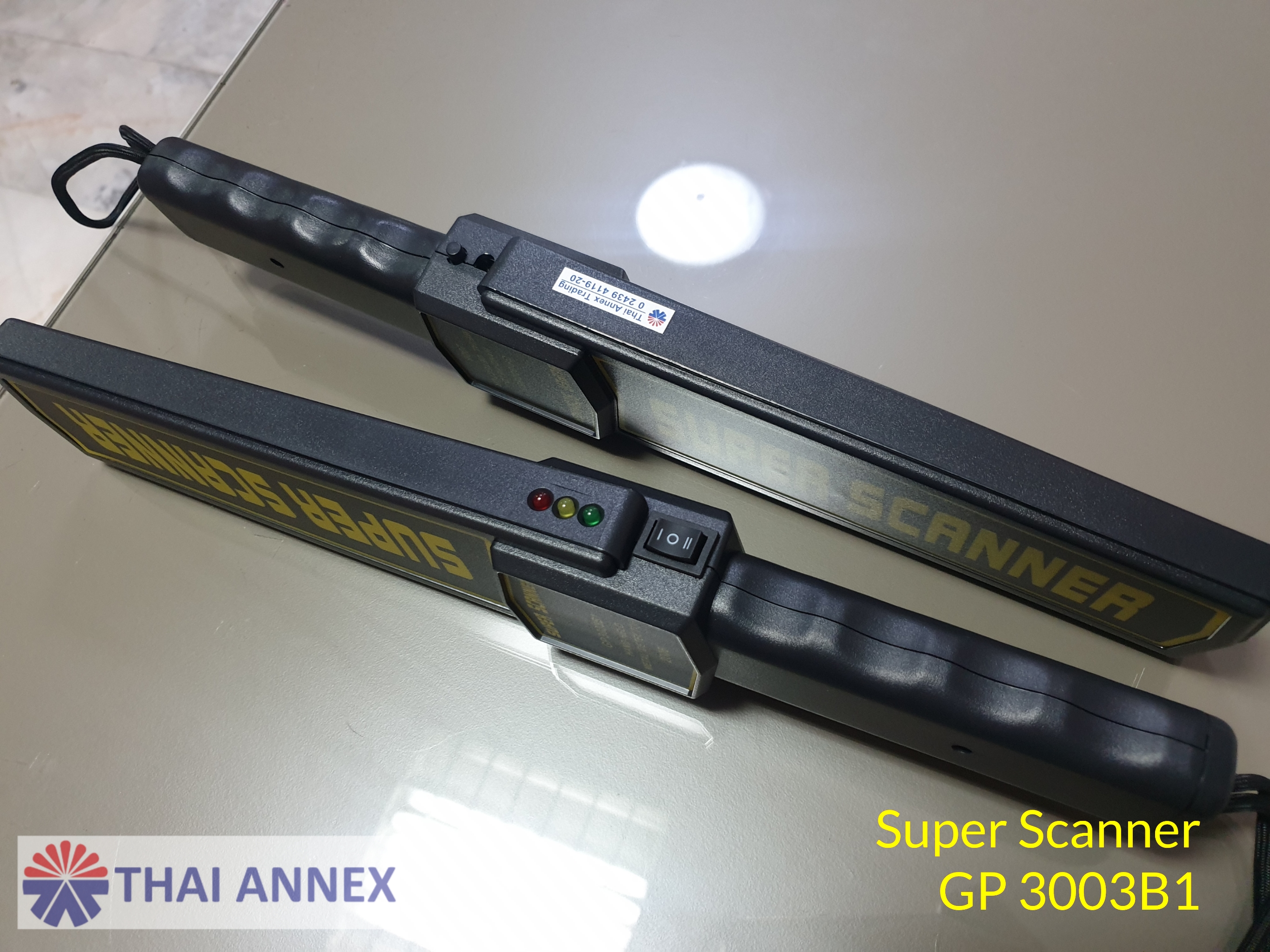 เครื่องตรวจจับโลหะแบบมือถือ Super Scanner เครื่องตรวจจับโลหะแบบมือถือ Super Scanner