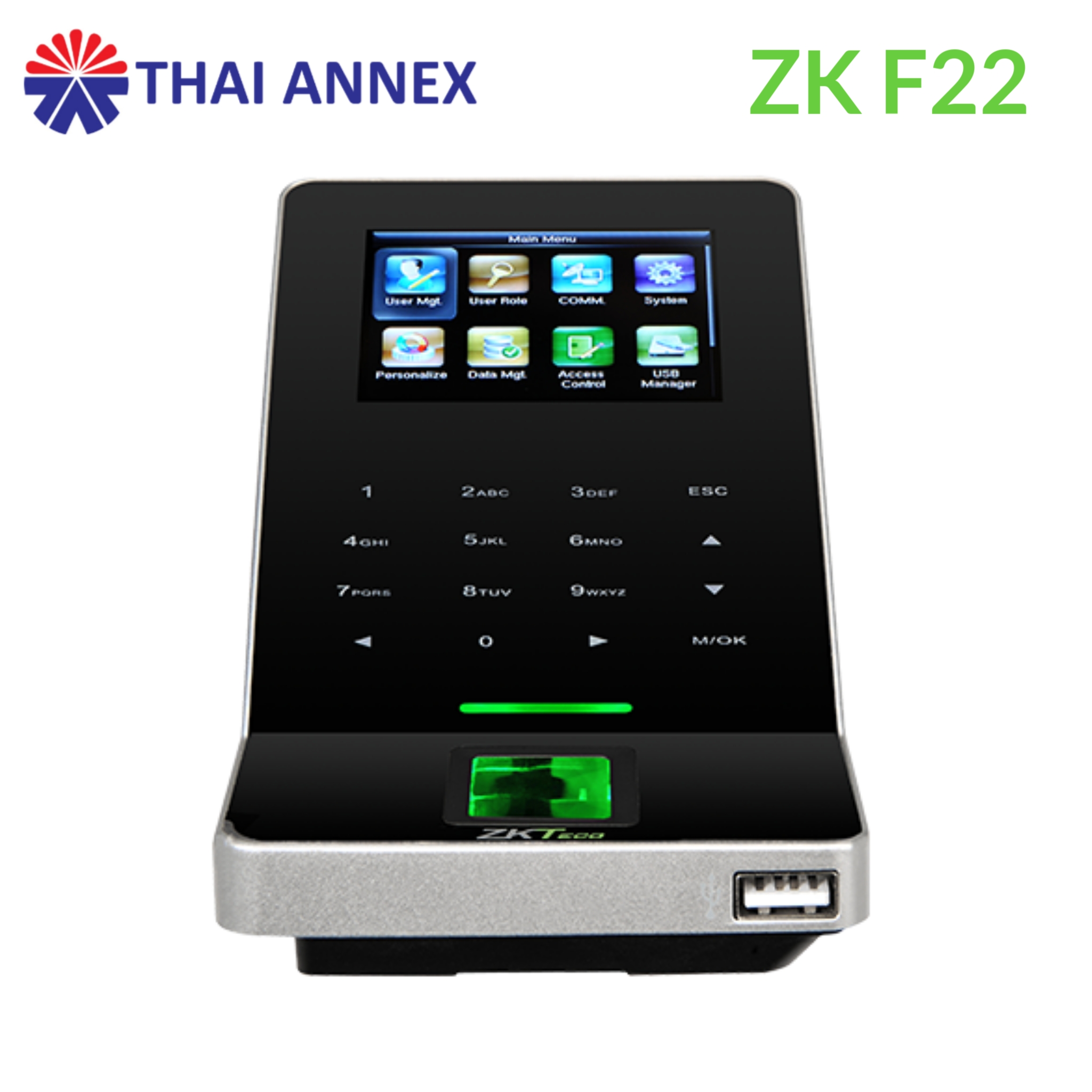เครื่องสแกนลายนิ้วมือ ZK F22 เครื่องสแกนลายนิ้วมือ ZK F22