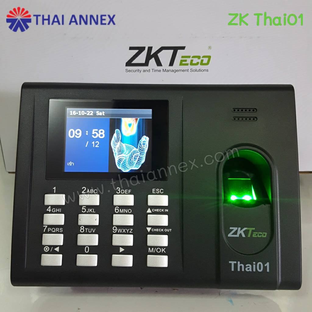 เครื่องสแกนลายนิ้วมือ ZK Thai01 เครื่องสแกนลายนิ้วมือ ZK Thai01