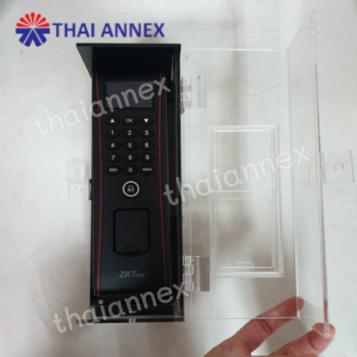 กล่องอะคริลิคสำหรับใส่เครื่องสแกนลายนิ้วมือ ZKteco TF1700 กล่องอะคริลิคสำหรับใส่เครื่องสแกนลายนิ้วมือ ZKteco TF1700
