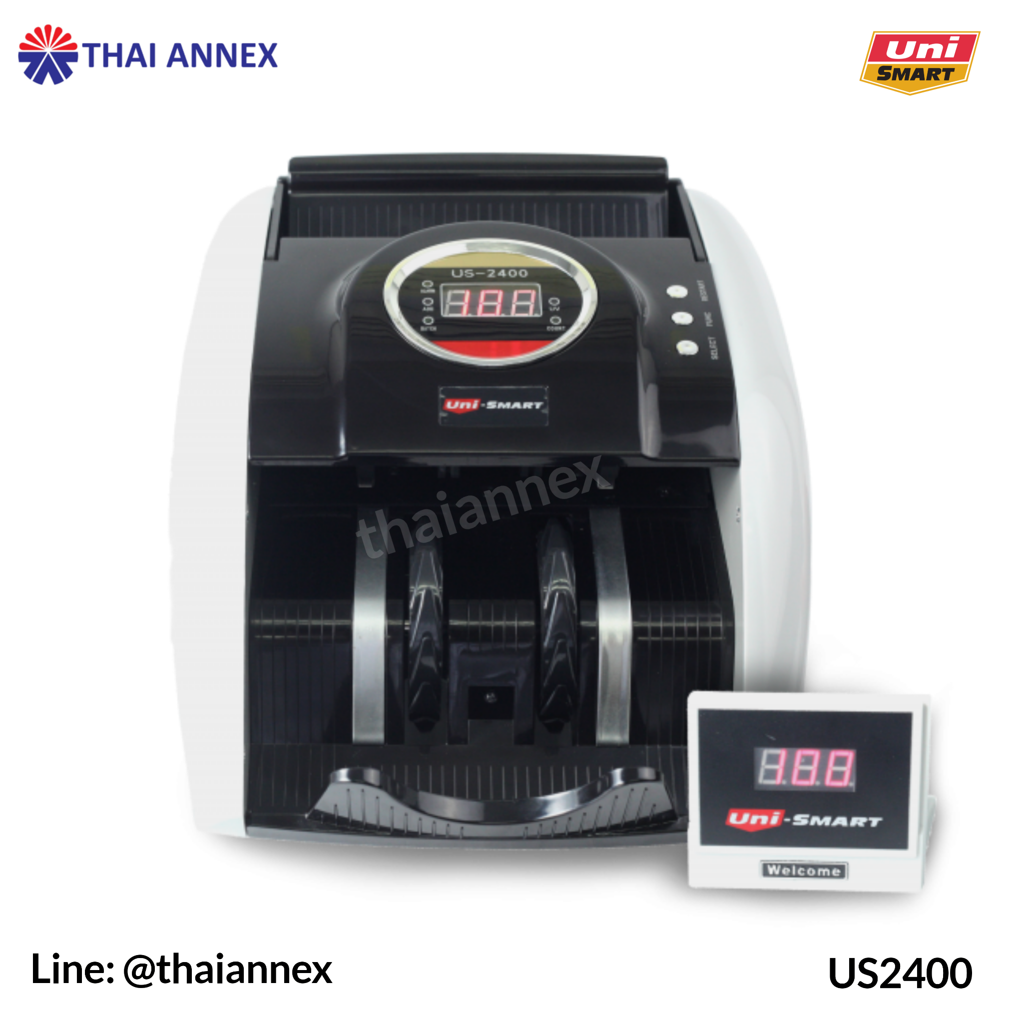 เครื่องตรวจสอบและนับธนบัตร Uni-Smart: US-2400