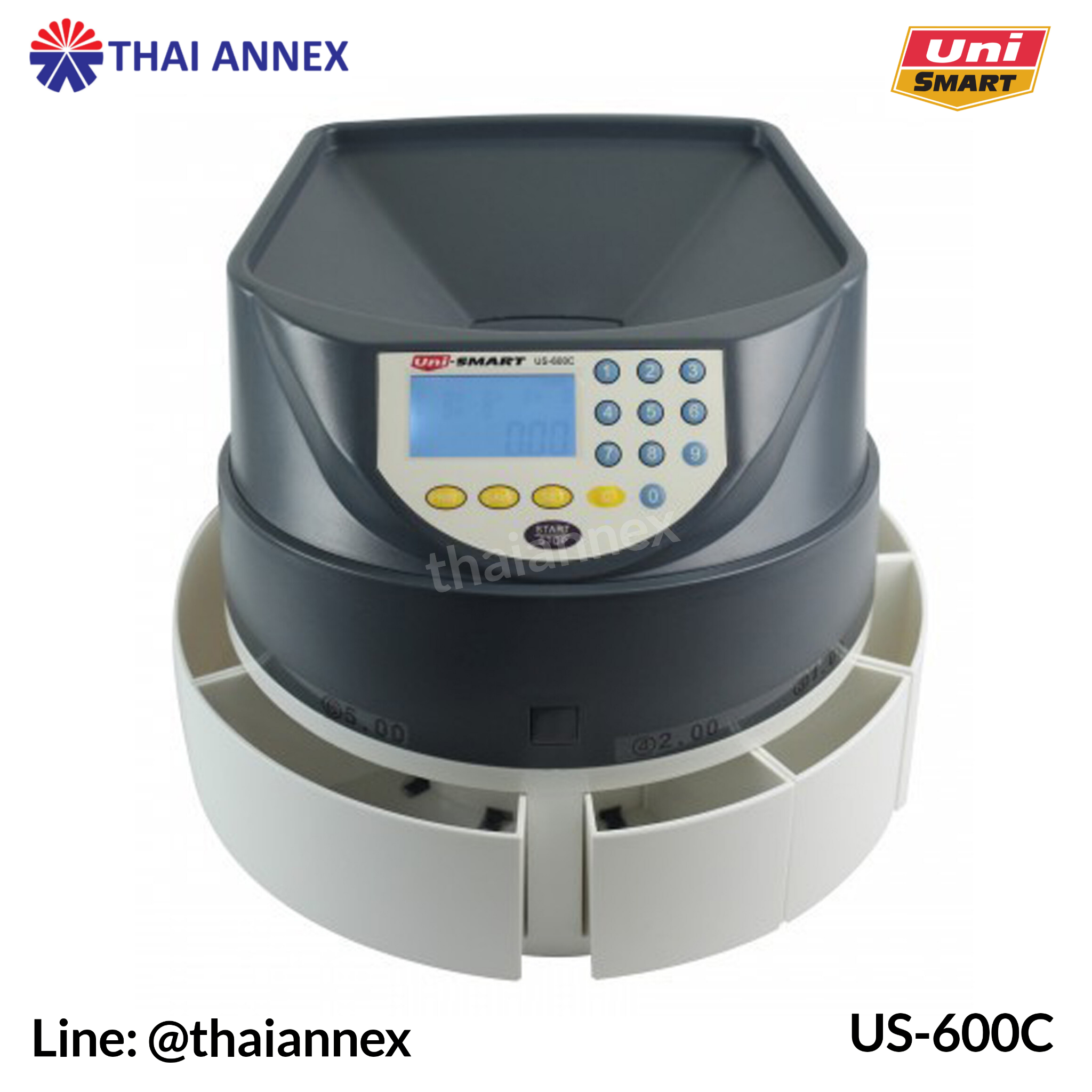 เครื่องนับและคัดแยกเหรียญ Uni-Smart: US-600C เครื่องนับและคัดแยกเหรียญ Uni-Smart: US-600C