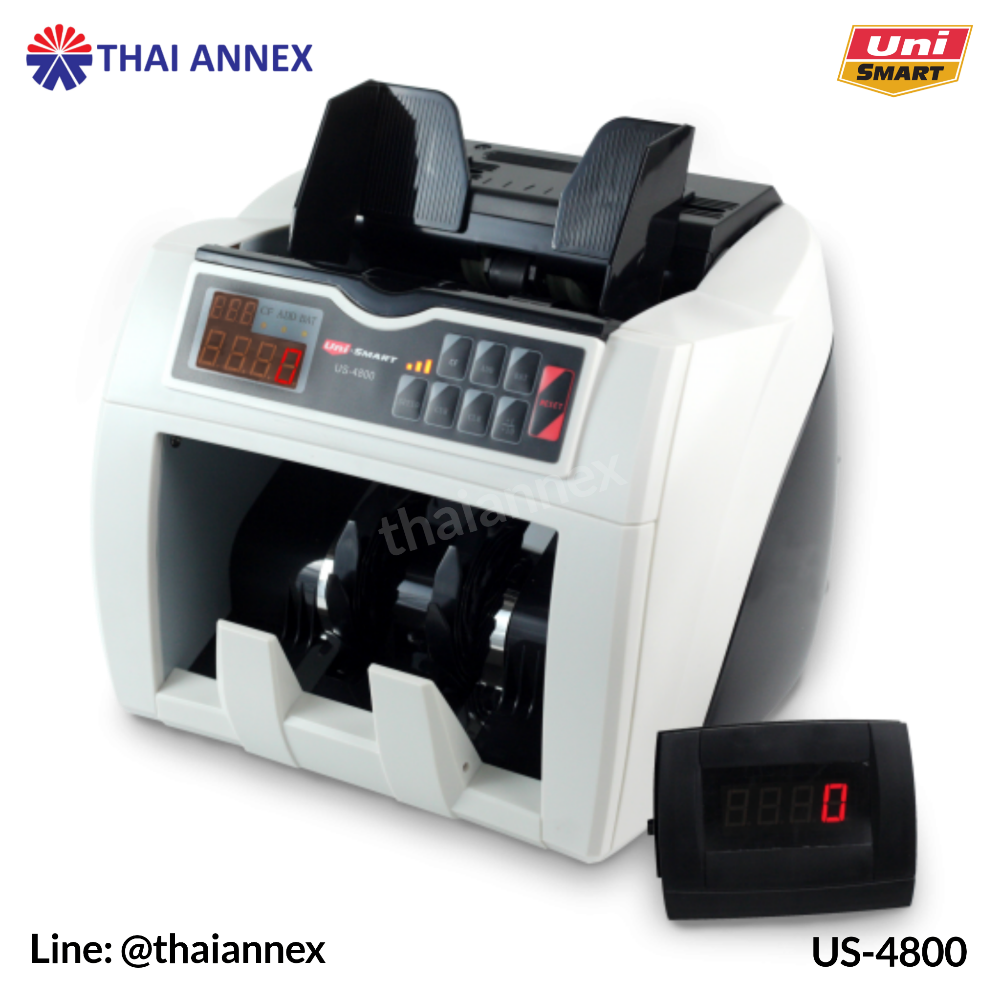 เครื่องตรวจสอบและนับธนบัตร Uni-Smart: US-4800