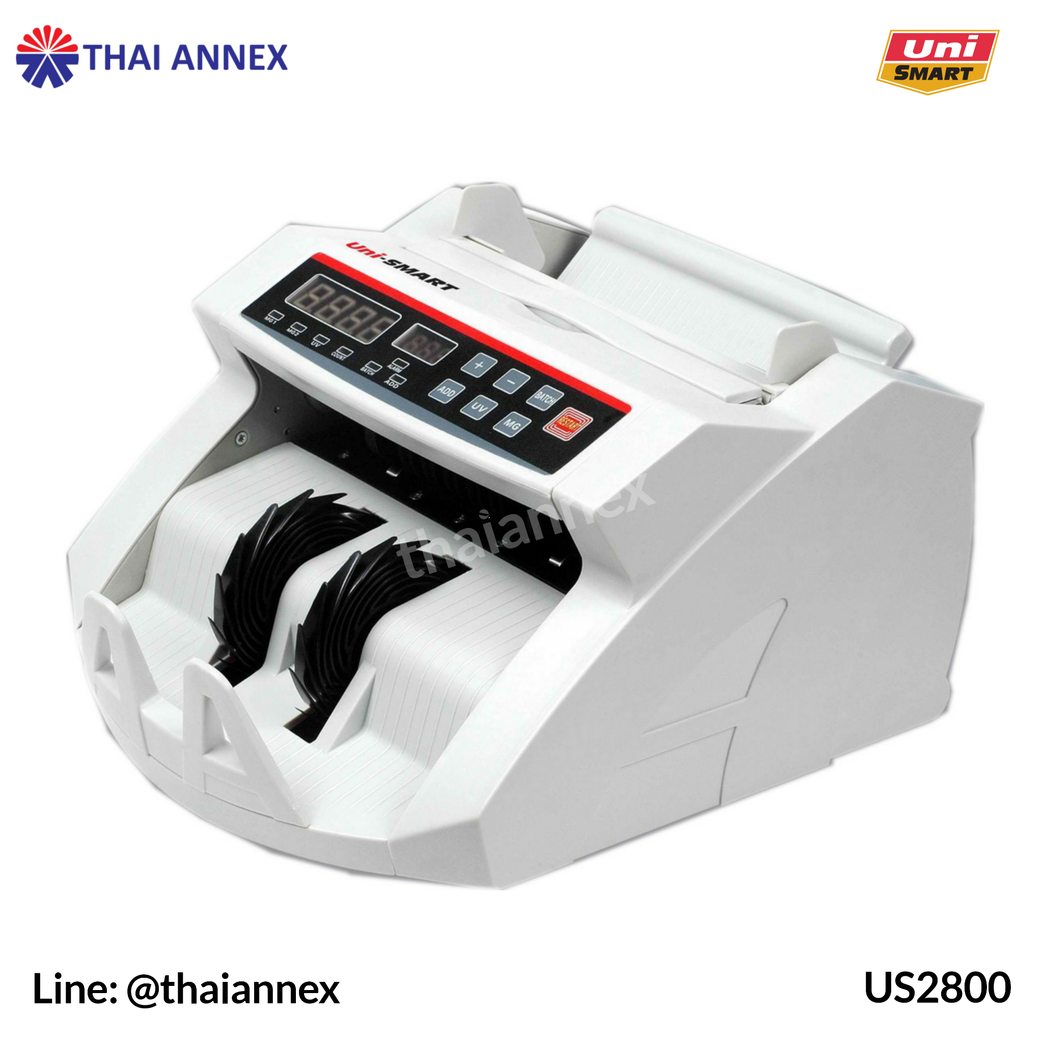 เครื่องตรวจสอบและนับธนบัตร Uni-Smart: US-2800